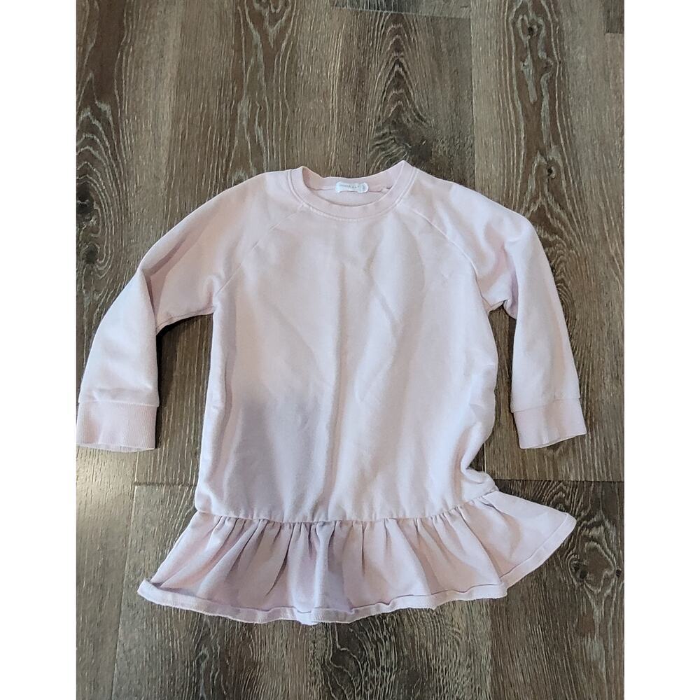 Jamie Kay Toddler Girls Pink Maisie Sweater Shirt with Ruffle Bottom size 4y #5